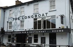 The Longboat in Penzance, meeting place of Penzance Writers Cafe